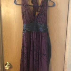 Cocktail dresses. Navy-5$25 peach-1-$15 wine sm$10